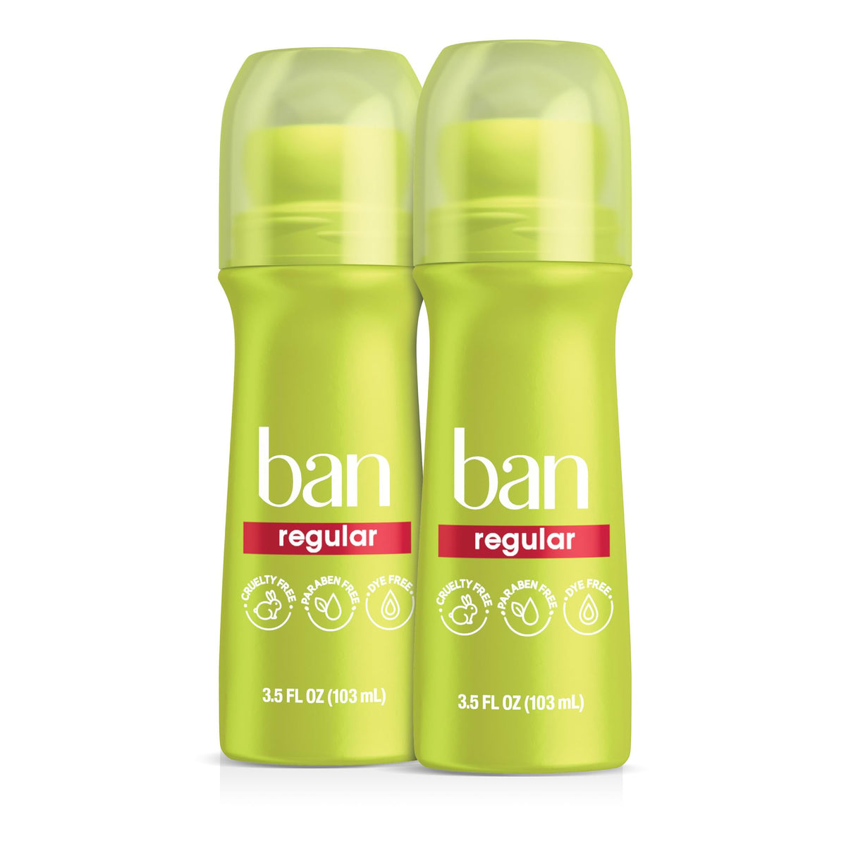 Ban Invisible Roll-On: botella clara y protección 24 horas