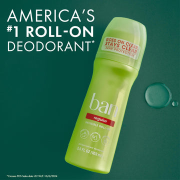 Ban Invisible Roll-On: extracto Kihada para neutralizar olores