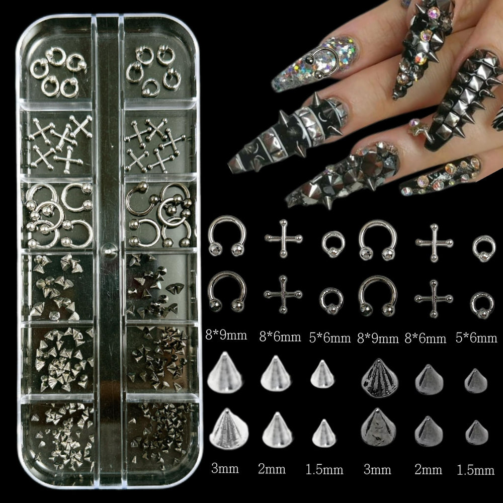 BANA ART: granos caviar plata para acentos de uñas