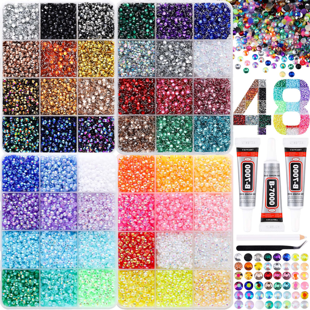 BANA ART kit de piedras 3mm para manualidades brillantes.