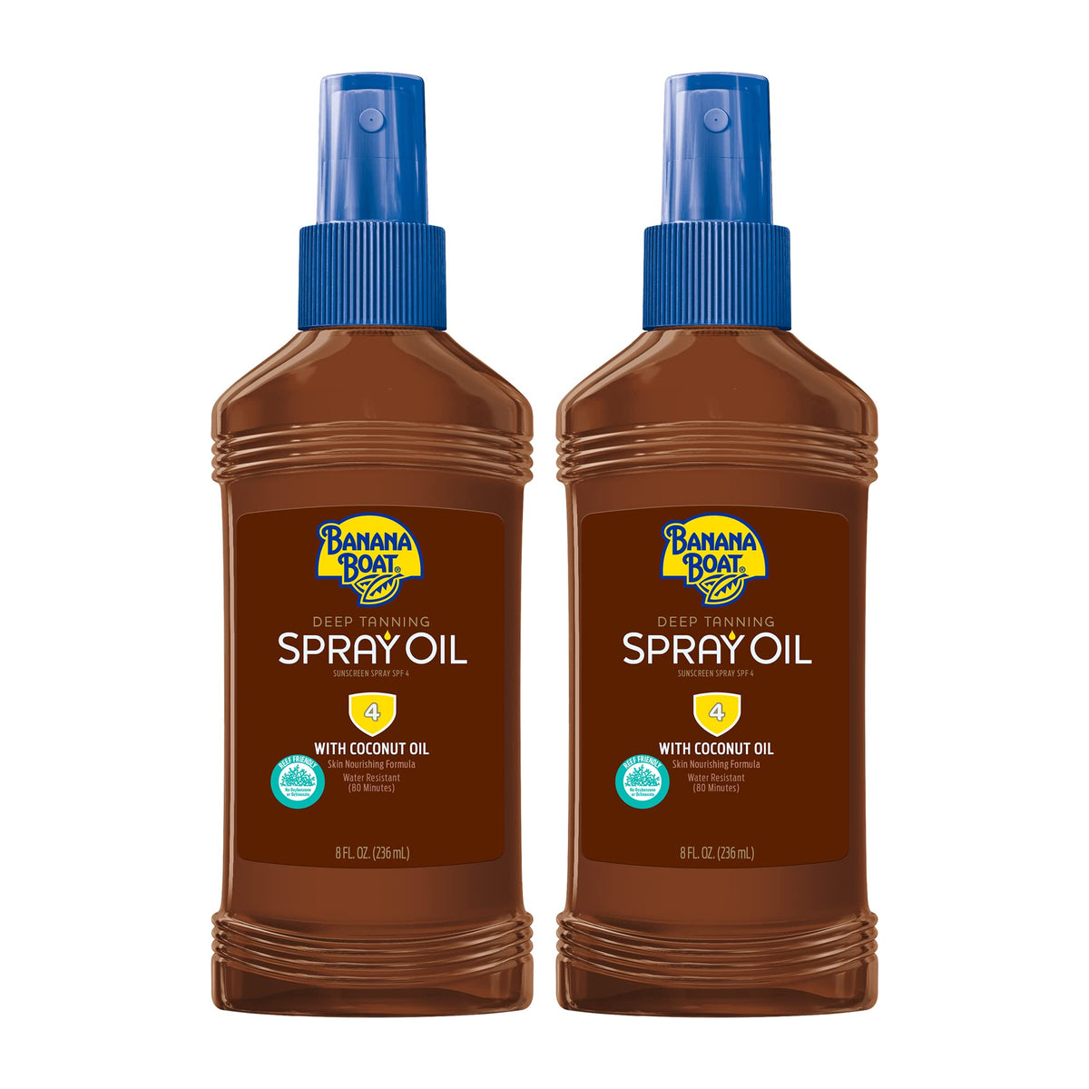 Banana Boat Aceite Bronceador Profundo en spray para bronceado uniforme.