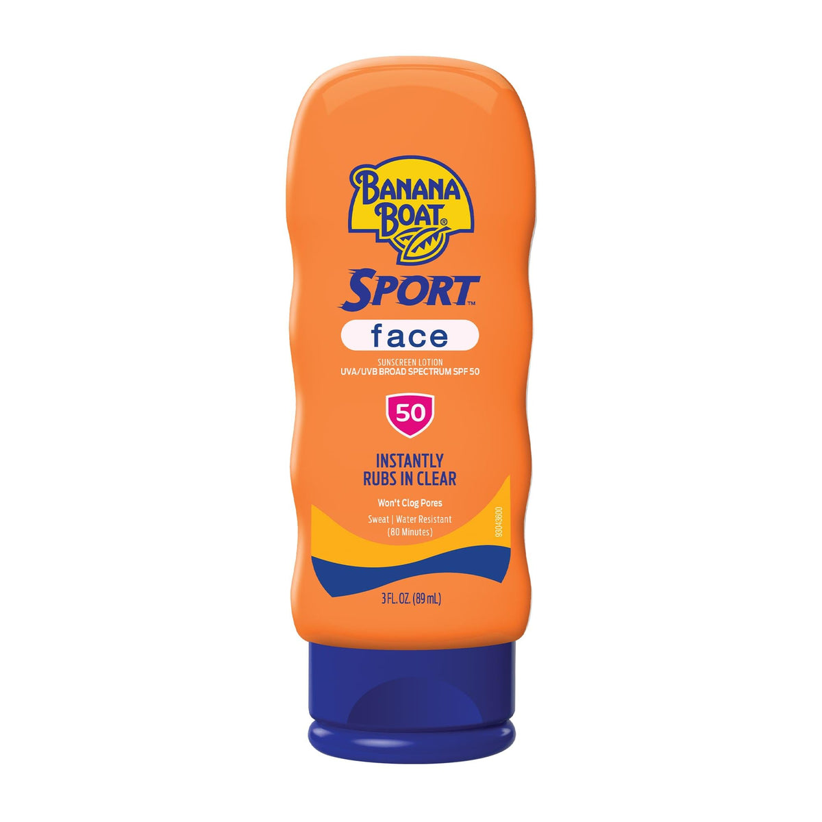 Banana Boat Sport Face SPF50: aplicación limpia en la piel para todos los tonos.