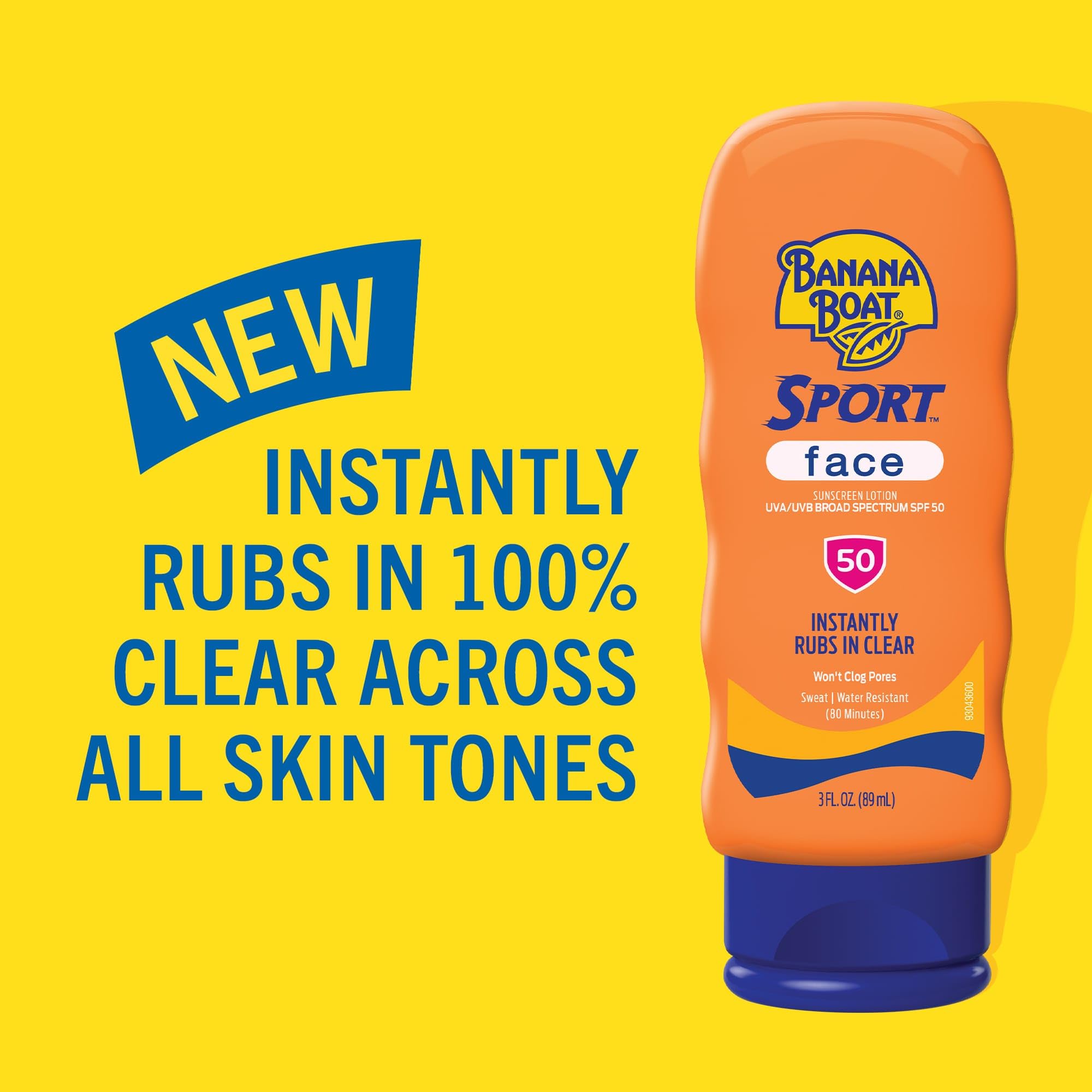 Banana Boat Sport Face SPF50: protección UV de alto rendimiento para el rostro.