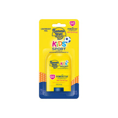 Banana Boat Sport Kids Stick SPF 50, embalaje compacto para viajar.