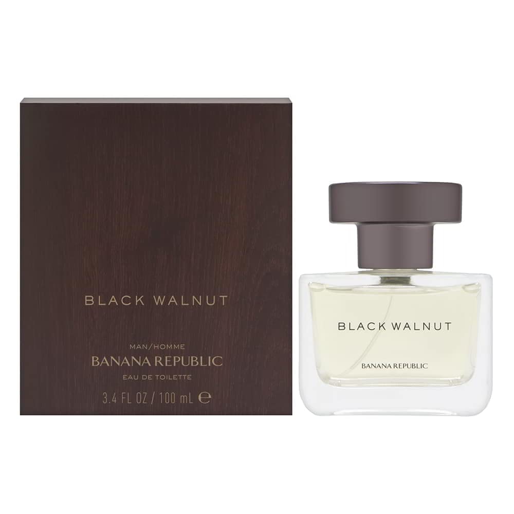 Banana Republic Black Walnut: frasco de eau de toilette para uso diario, aroma masculino que inspira confianza