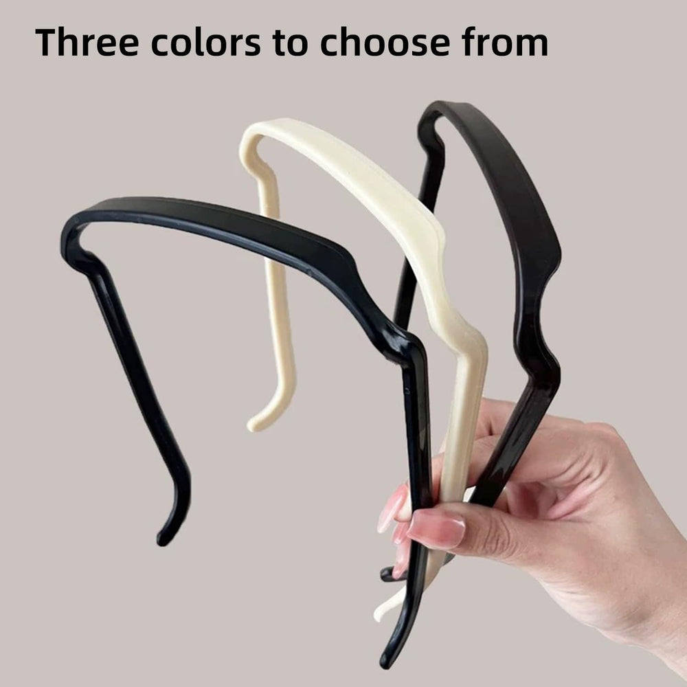 Banda invisible cuadrada para cabello, ajuste para mujeres y hombres.