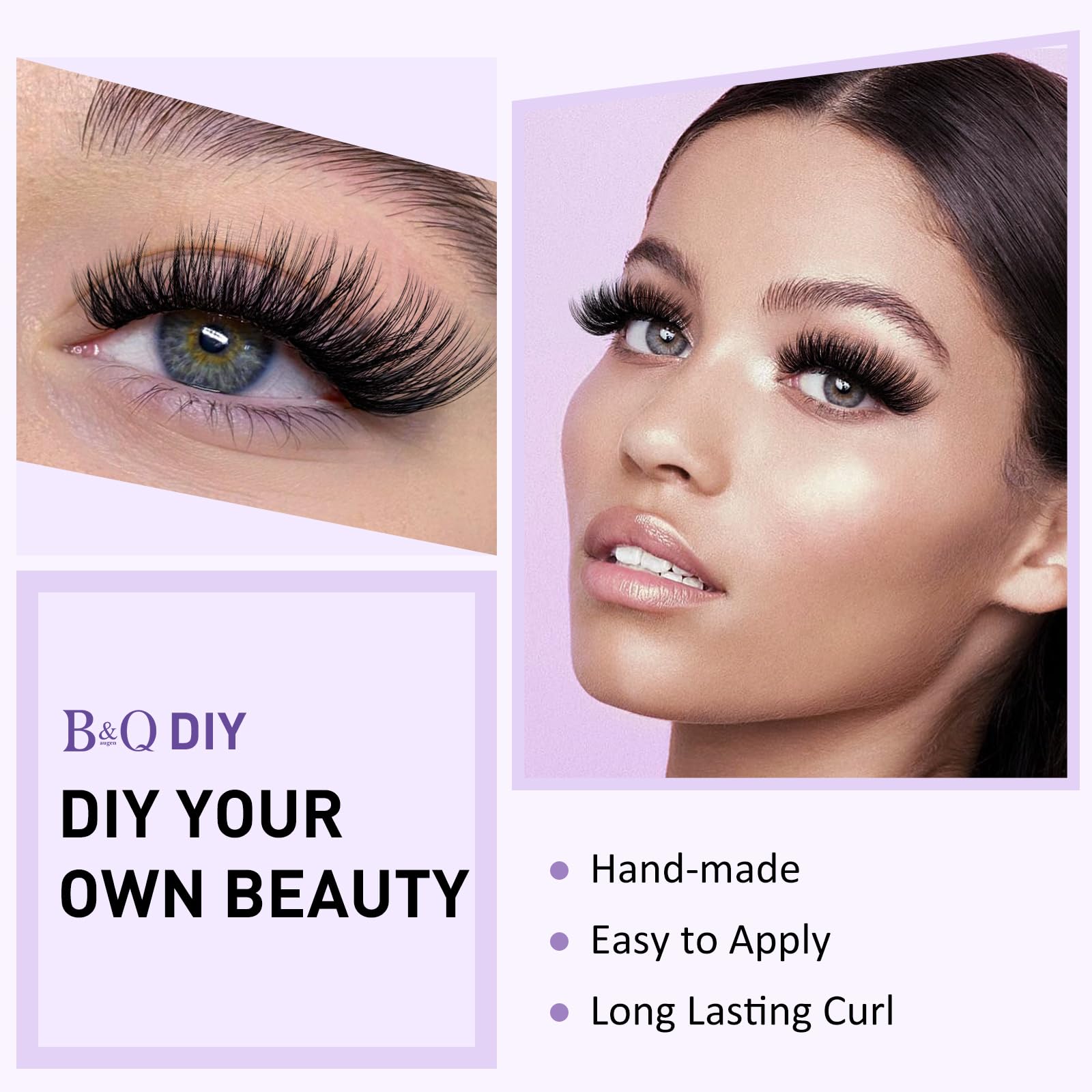 B&Qaugen B02 D-8-16MIX: conjunto en caja para elegir longitudes y crear volumen sutil.