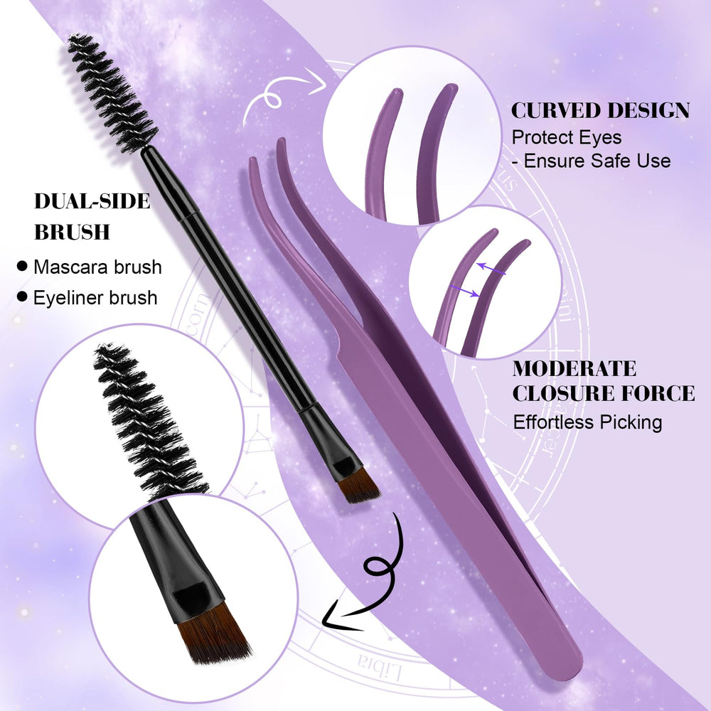 B&Qaugen Flora Lash Clusters Kit, resistencia al agua para climas activos
