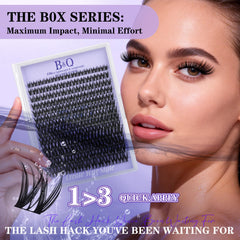 B&Qaugen Flora Lash Clusters Kit, variedad de longitudes para mezclar
