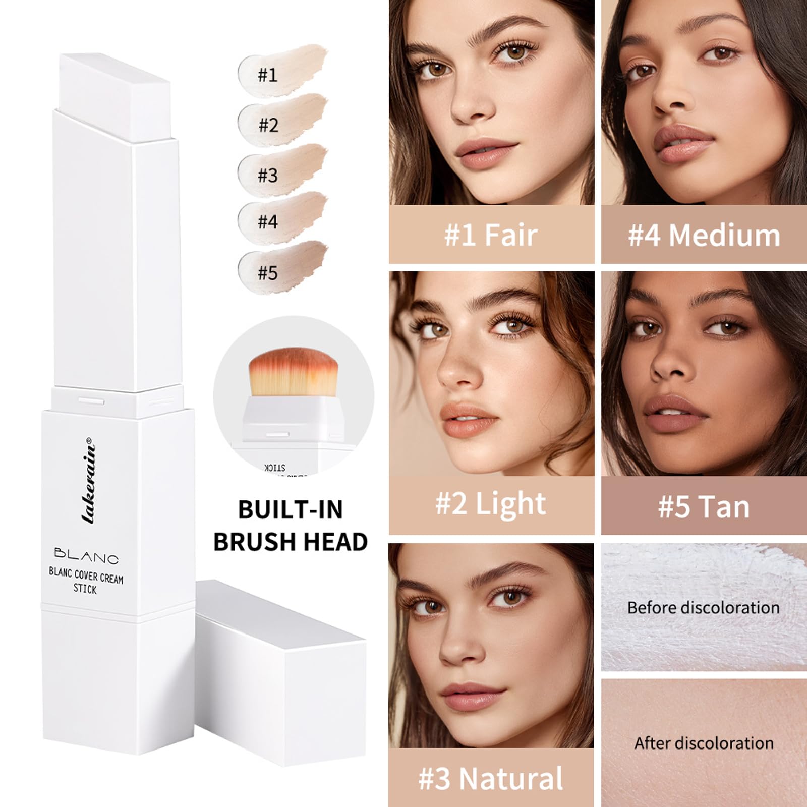 Bangfeng foundation application on skin shows even coverage without heaviness.