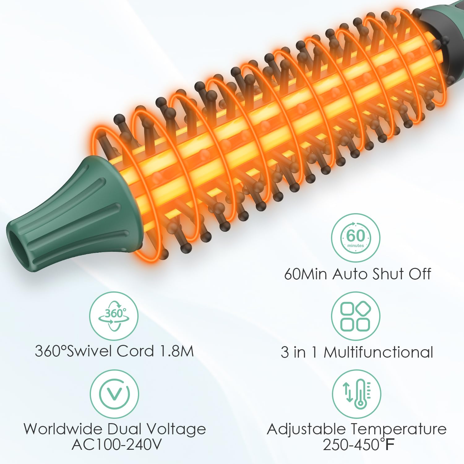 BANGMENG brosse avec 12 réglages de température adaptée à tous les cheveux.