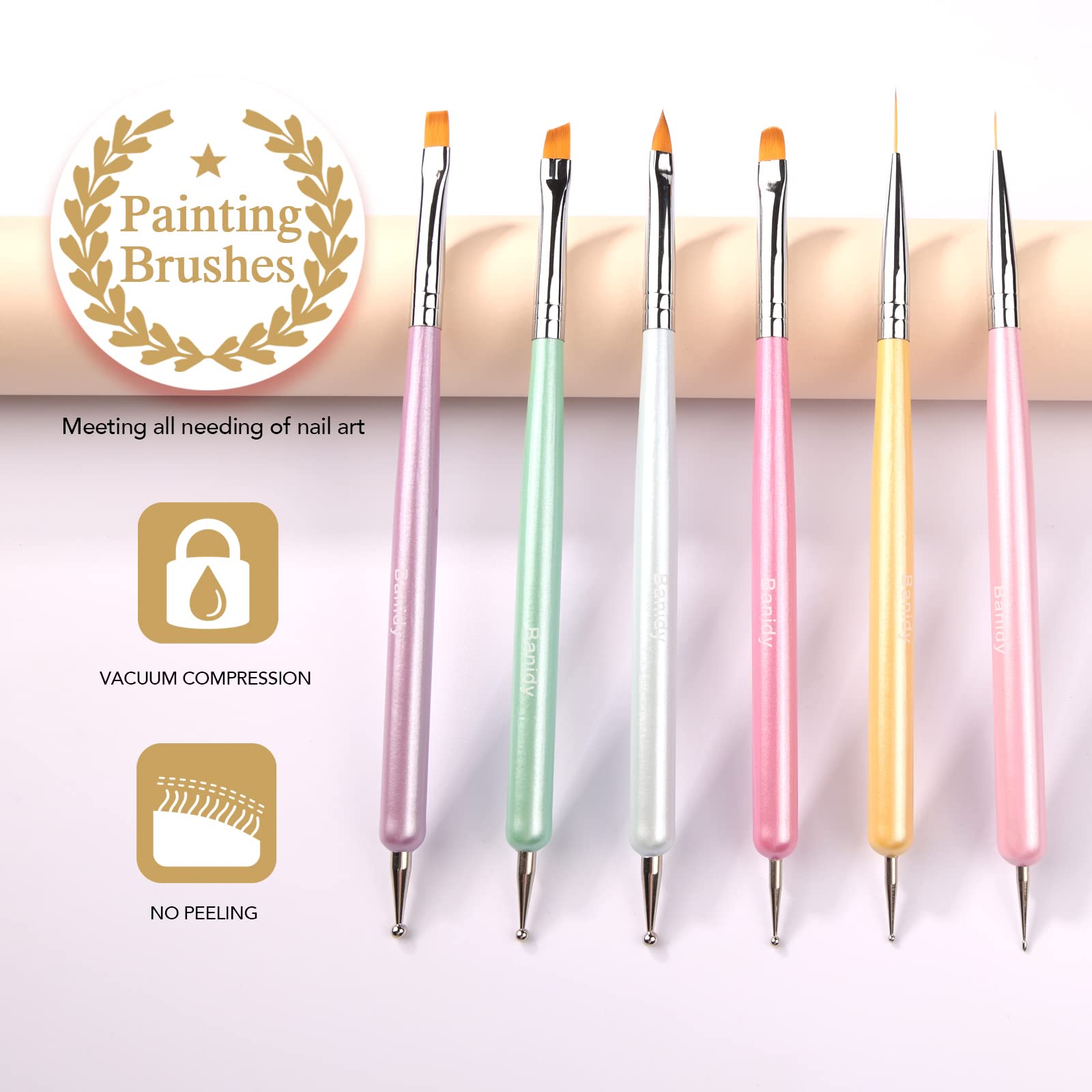 Banidy bolígrafo punteado para uñas, perfecto para puntos decorativos y efectos en relieve.
