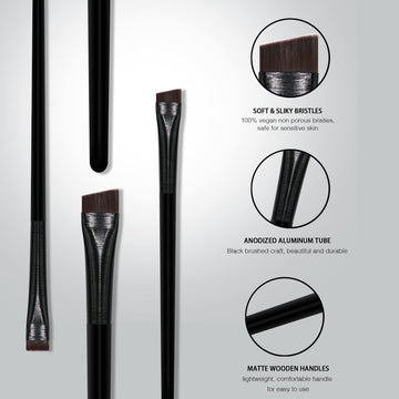 Banidy uso versátil para cejas, delineado y sombras de ojos.