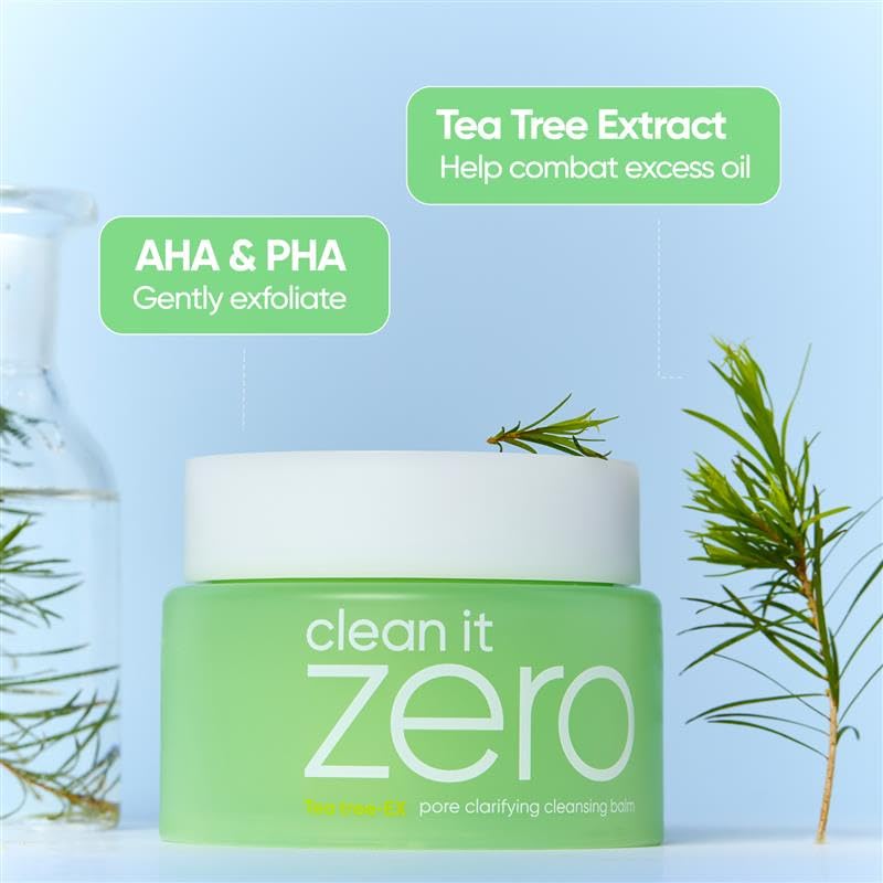 BANILA CO Clean it Zero balm used with fingertips to massage and clear pores.