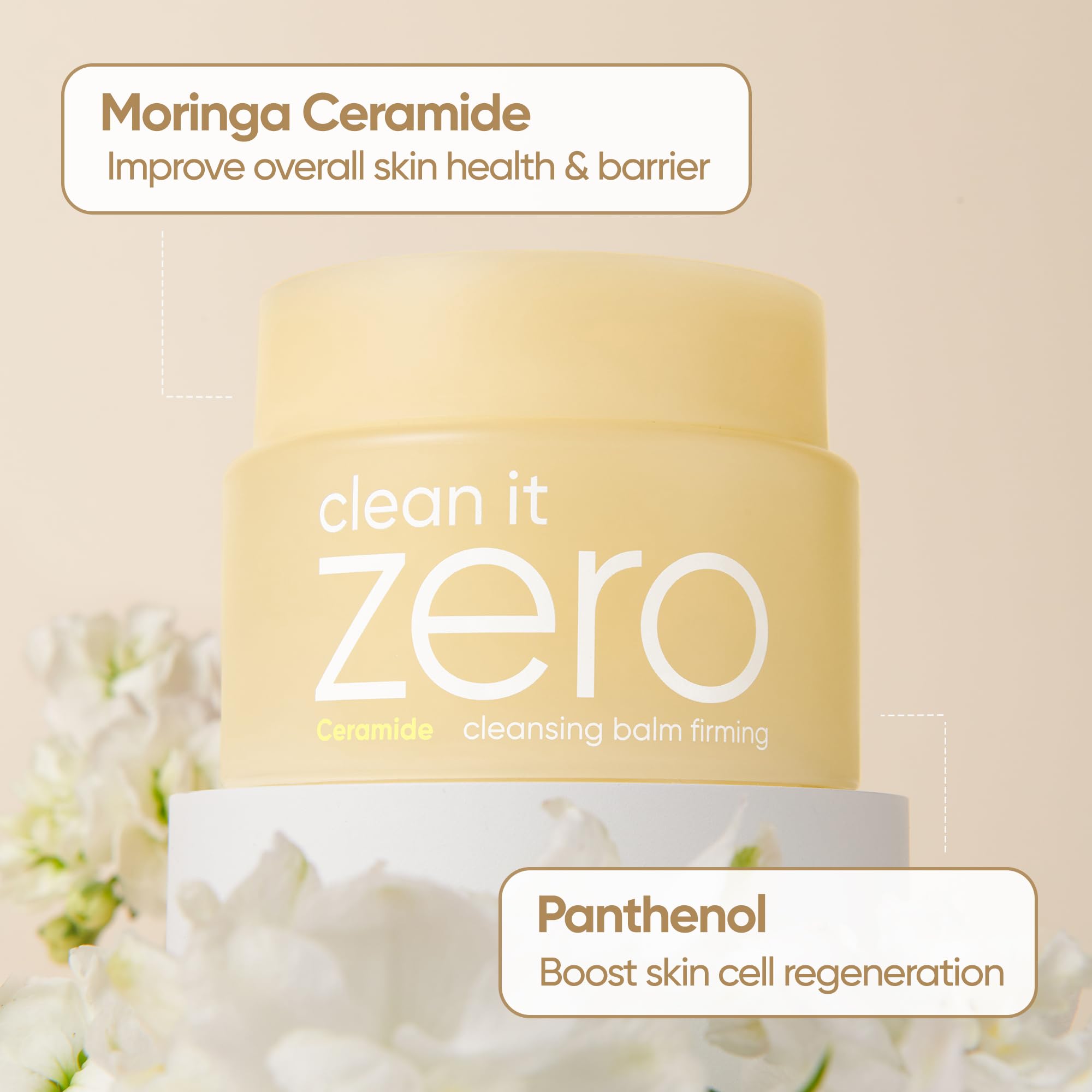 Ingrédients moringa ceramide hydratants renforçant la barrière cutanée