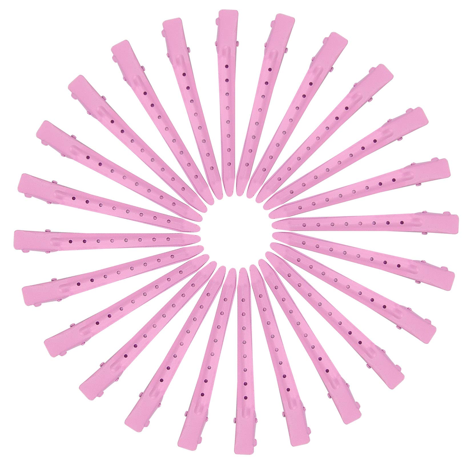 Pinzas metálicas rosadas resistentes a la oxidación para uso diario.
