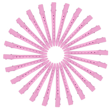 Pinzas metálicas rosadas resistentes a la oxidación para uso diario.