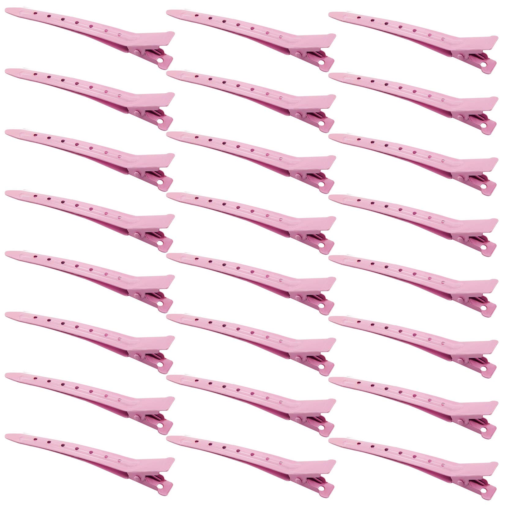 Pinzas Bantoye de pico de pato rosa para peinado preciso.