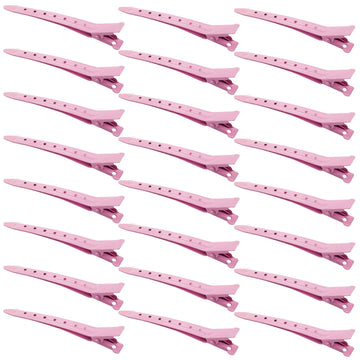 Pinzas Bantoye de pico de pato rosa para peinado preciso.