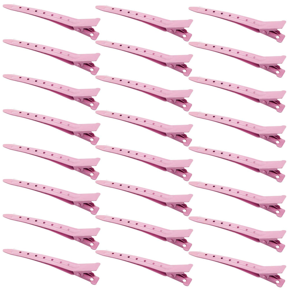 Pinzas Bantoye de pico de pato rosa para peinado preciso.