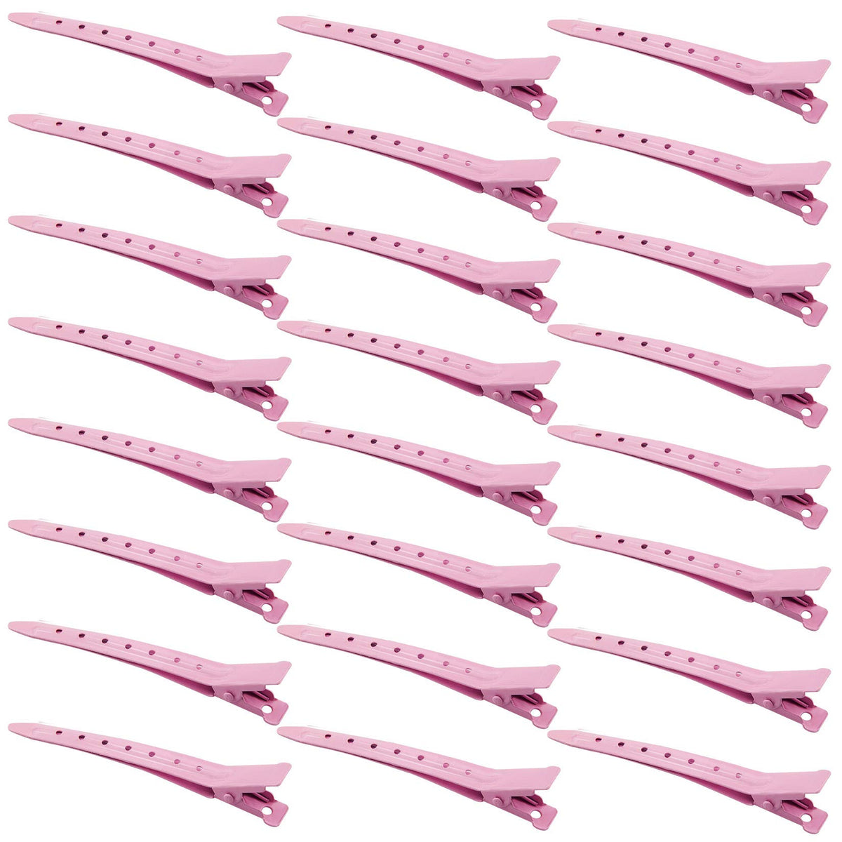 Pinzas Bantoye de pico de pato rosa para peinado preciso.