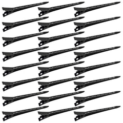 Pinza Bantoye de boca de pato de 7 cm en negro, ideal para seccionar el cabello.