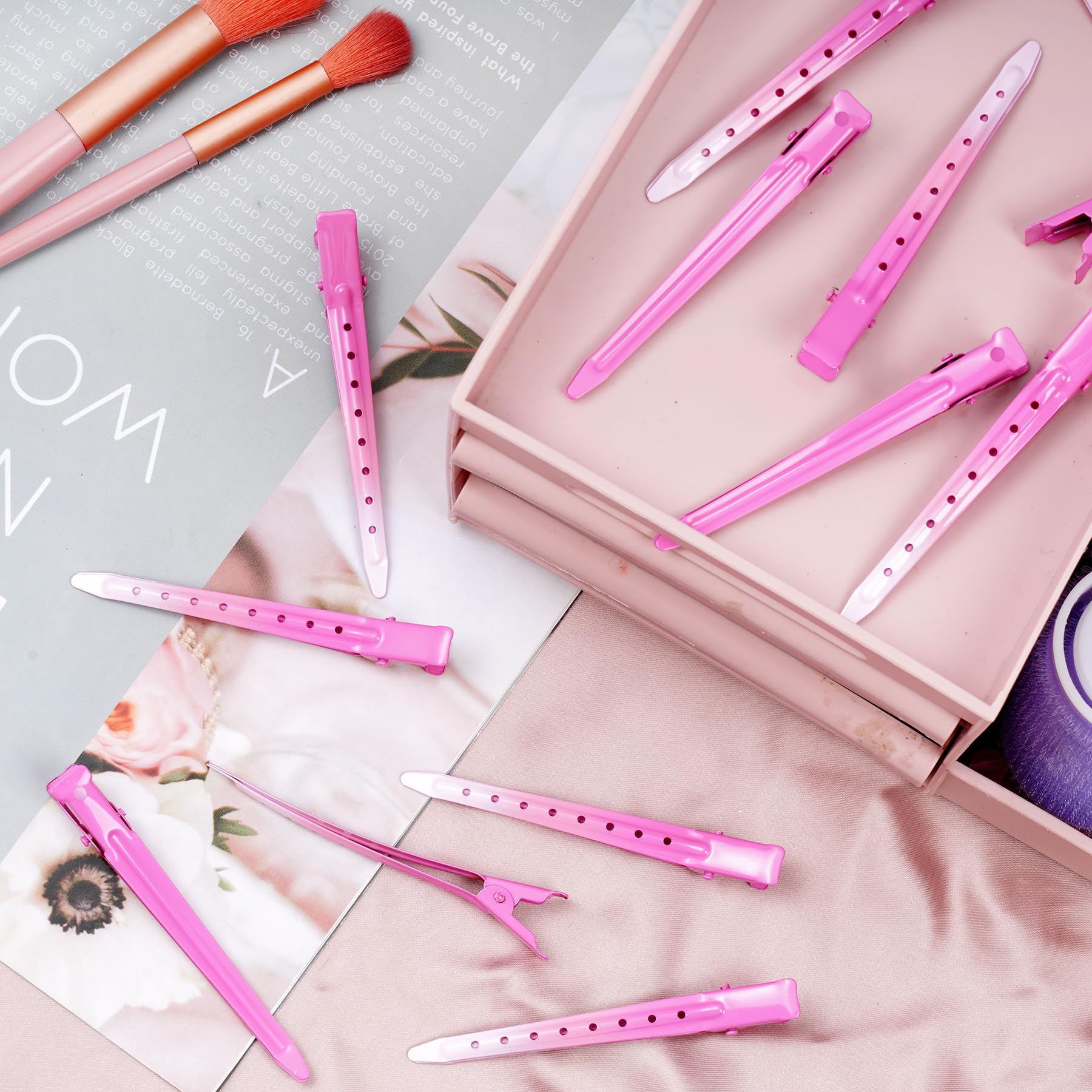 Pinza Bantoye ganso rosa para peinados diarios y recogidos rápidos