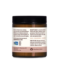 Beauty Balm Banyan Botanicals, texture crème épaisse, sensation riche et douce.