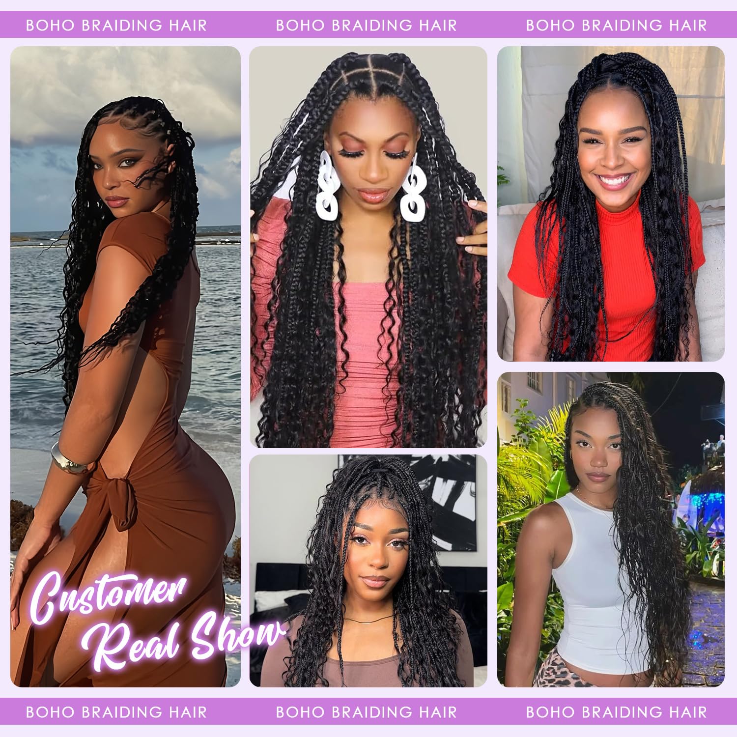 BaodanHair premium curly waves enhance braiding versatility and longevity