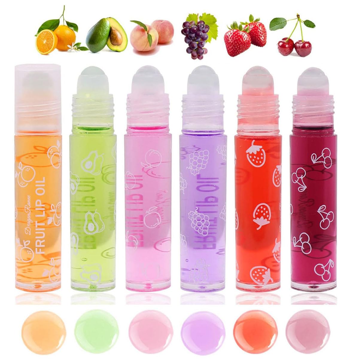 Baorder durazno aplicador rodante: brillo labial transparente que hidrata y suaviza.
