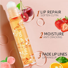 Baorder naranja aplicador rodante: aroma cítrico y brillo claro para labios luminosos.