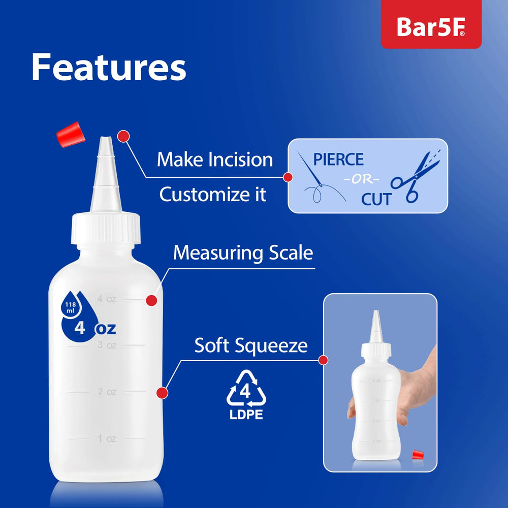 Bar5F aplicador para coloración capilar, fácil de controlar la dosis.