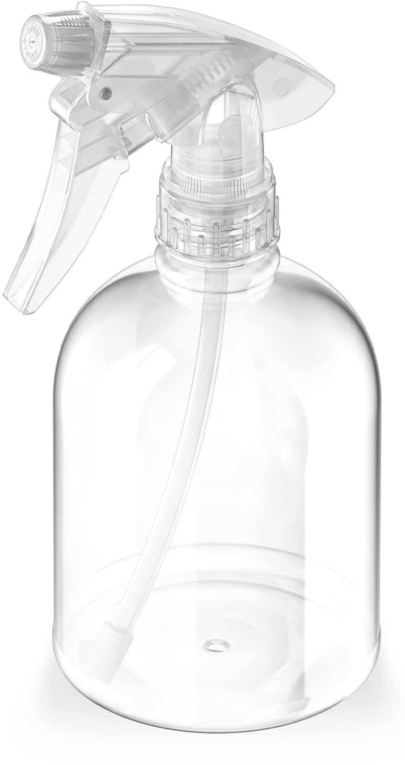 Bar5F botella pulverizadora de plástico 16 oz, claridad para limpieza precisa.
