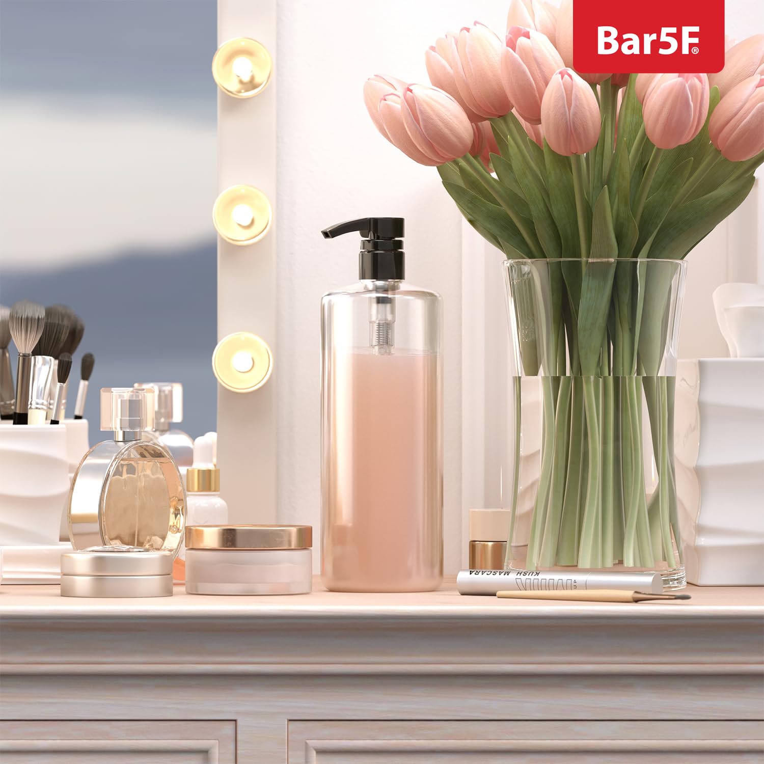Bar5F diseño alto: altura adecuada para envases grandes