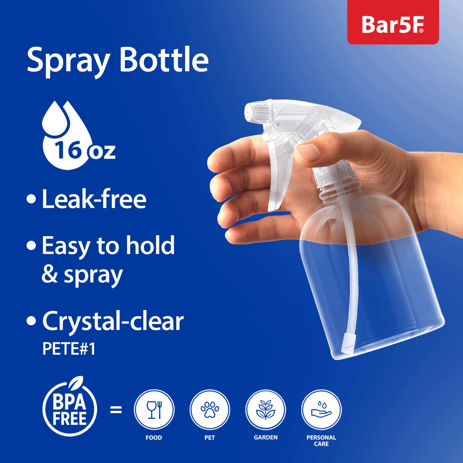 Bar5F gatillo ergonómico para pulverizador, uso cómodo prolongado.