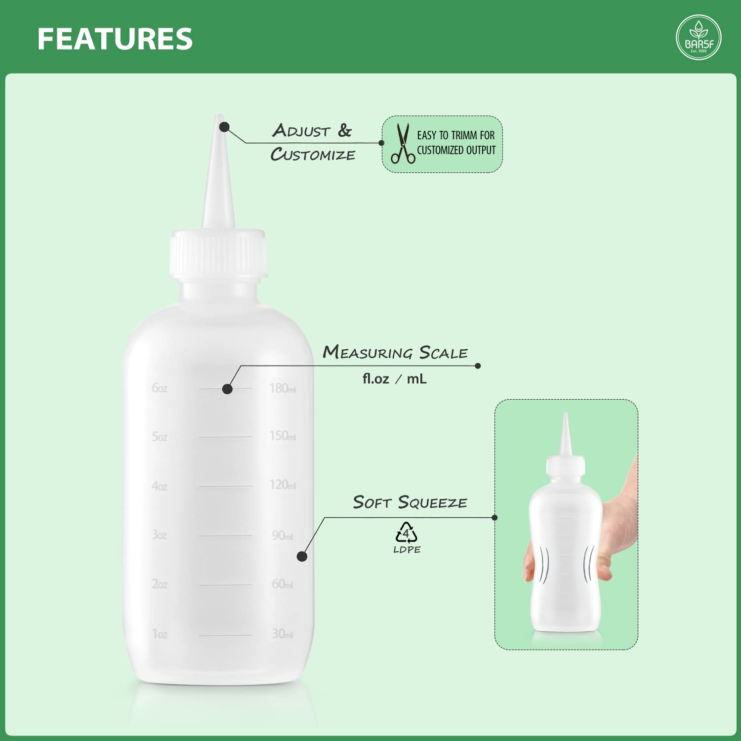 Bar5F pack de dos botellas, ideal para líquidos capilares y tratamientos.