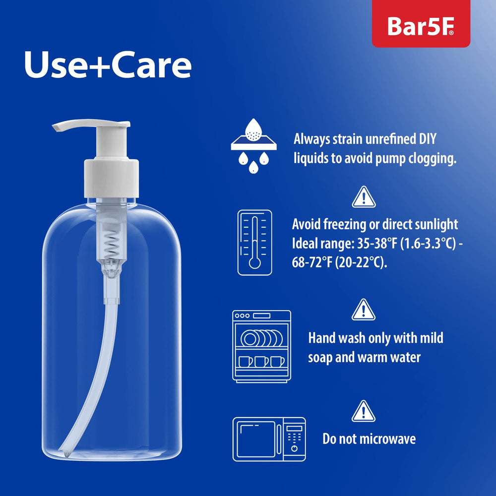 Set de 2 botellas Bar5F recargables para rellenar.