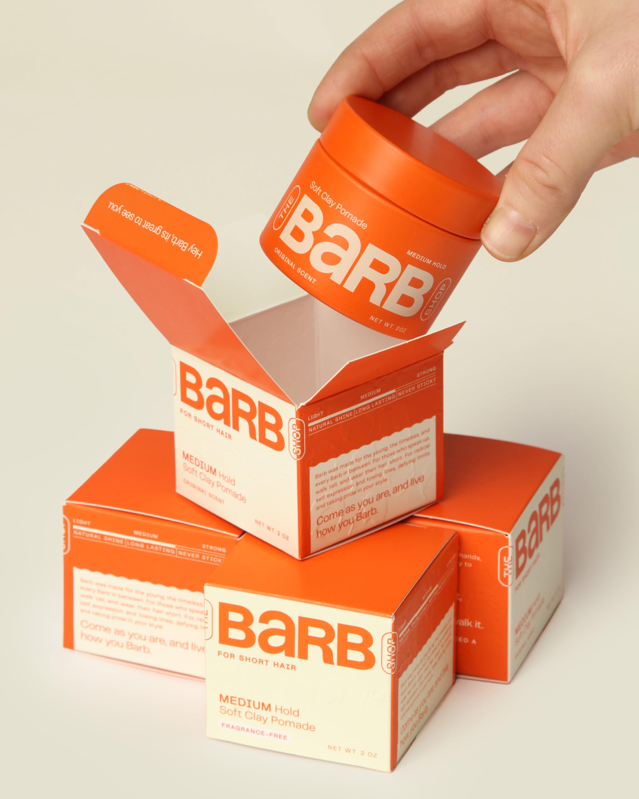 Barb Shop Pate Coiffante Argile Douce routine quotidienne sans parfum
