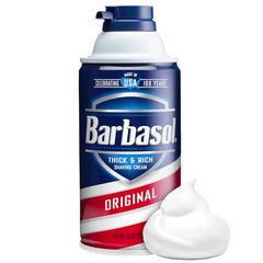 Barbasol Original espuma cremosa para un afeitado cómodo.
