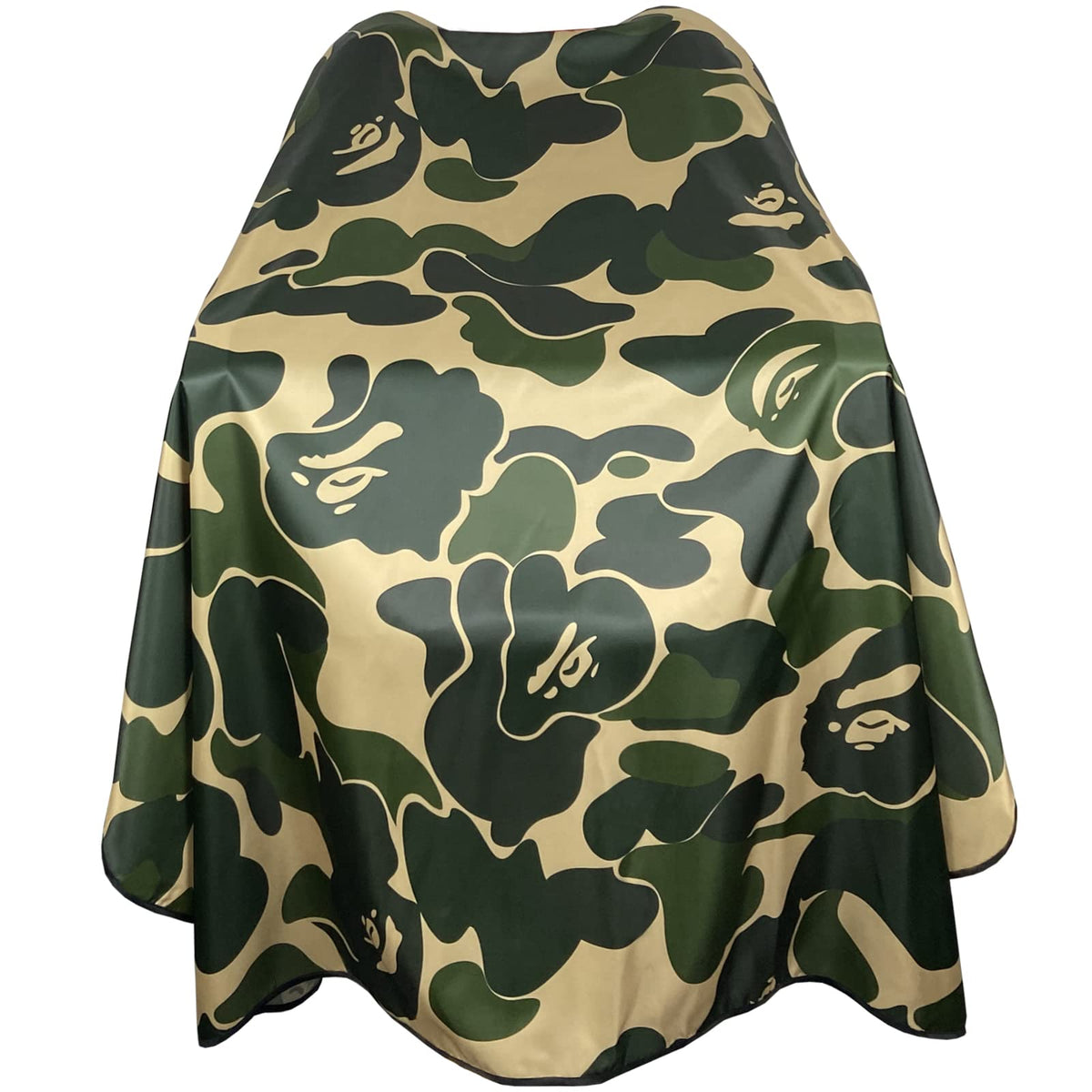 Barbohoo capa barbero camuflaje impermeable, protección contra salpicaduras durante el corte.