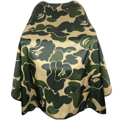 Barbohoo capa barbero camuflaje impermeable, protección contra salpicaduras durante el corte.