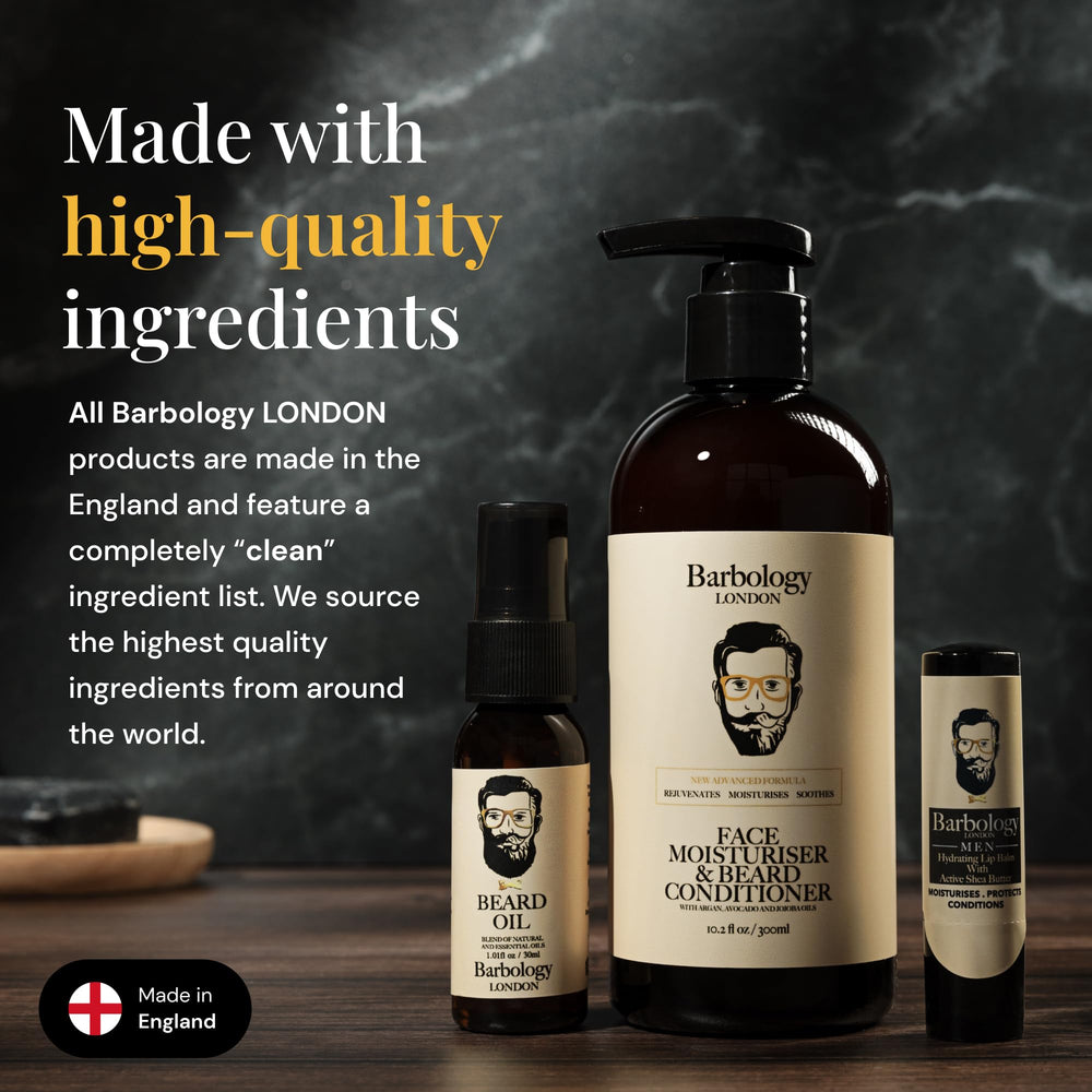 Barbology LONDON textura ligera que se aplica sin grasa y deja aspecto natural.
