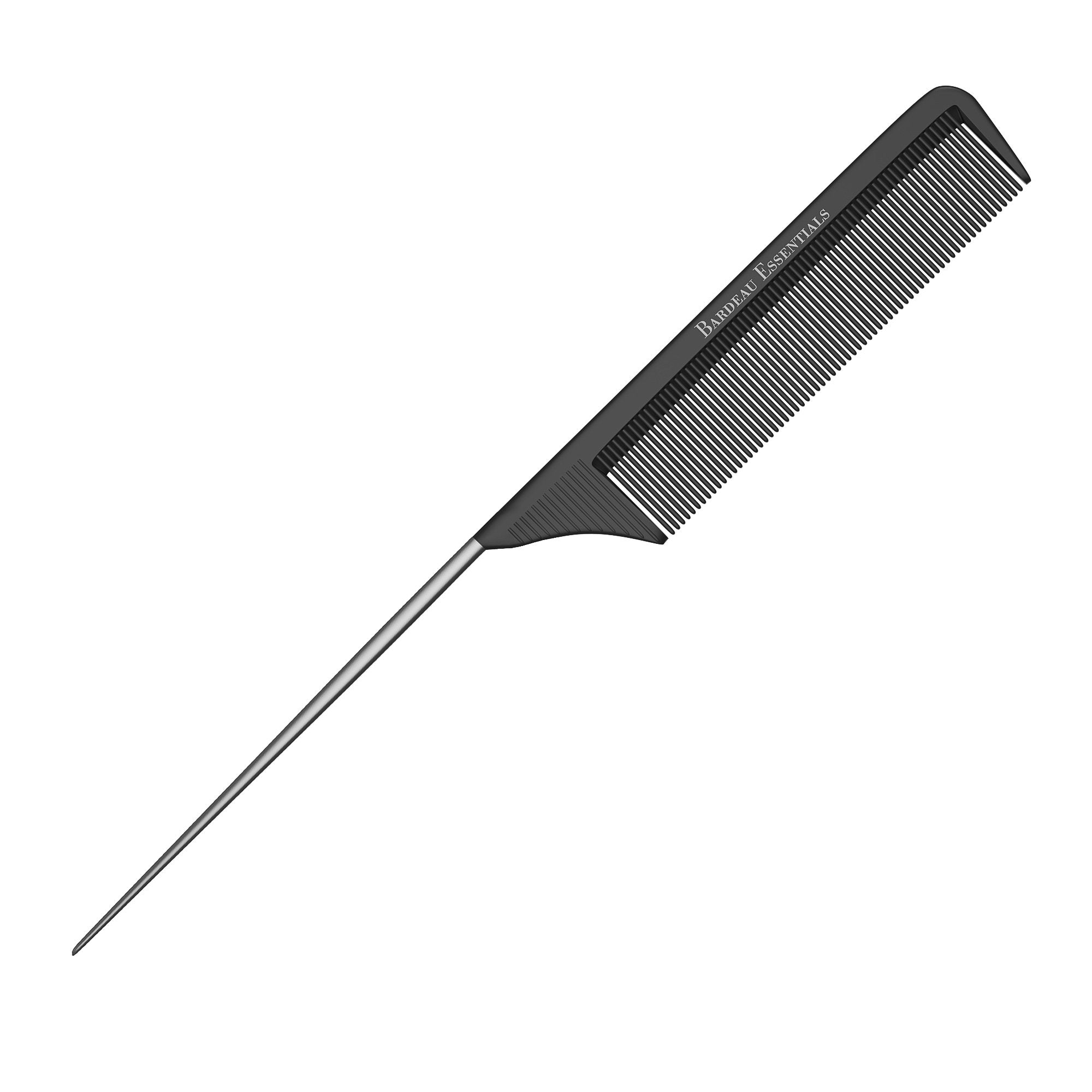 Bardeau Essentials: peine cola profesional con punta de carbono para un peinado preciso.