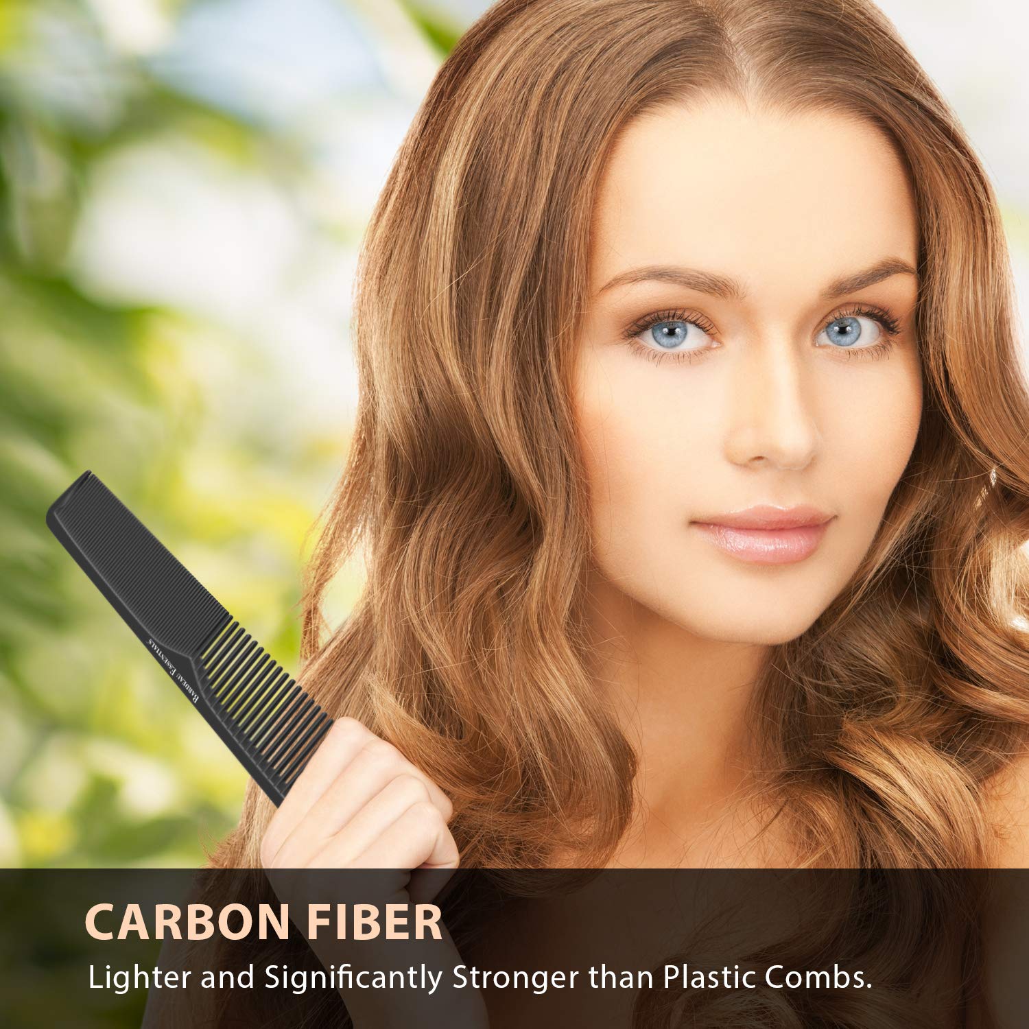 Peine de dientes anchos de Bardeau Essentials para cabello grueso