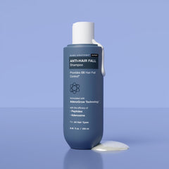 Bare Anatomy Anti-Caída champú: etiqueta clara, fórmula segura y vegana.