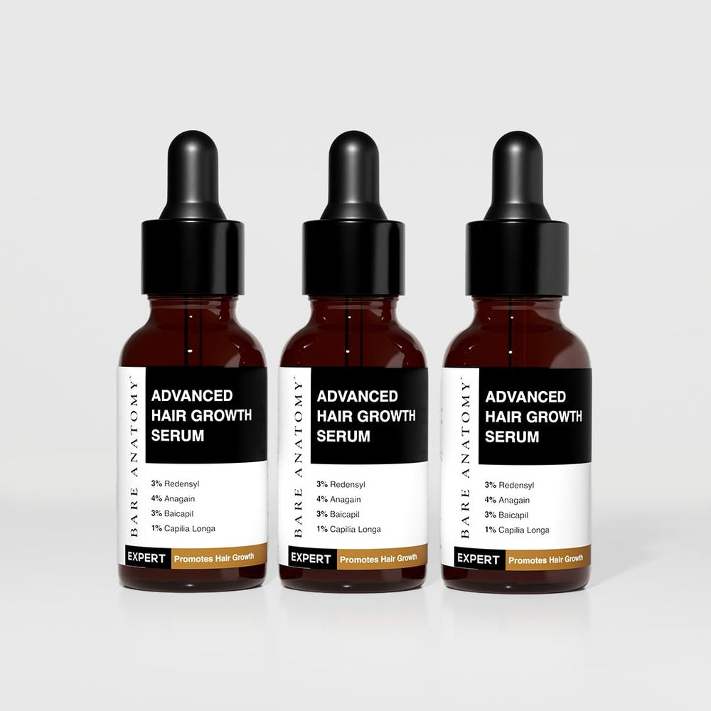 Bare Anatomy Serum aumenta la densidad capilar con 3% Redensyl en cada aplicación