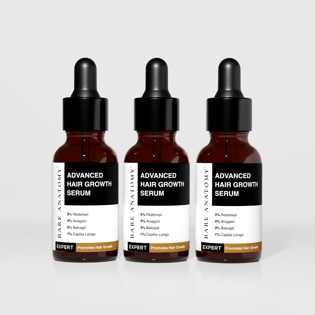 Bare Anatomy Serum aumenta la densidad capilar con 3% Redensyl en cada aplicación