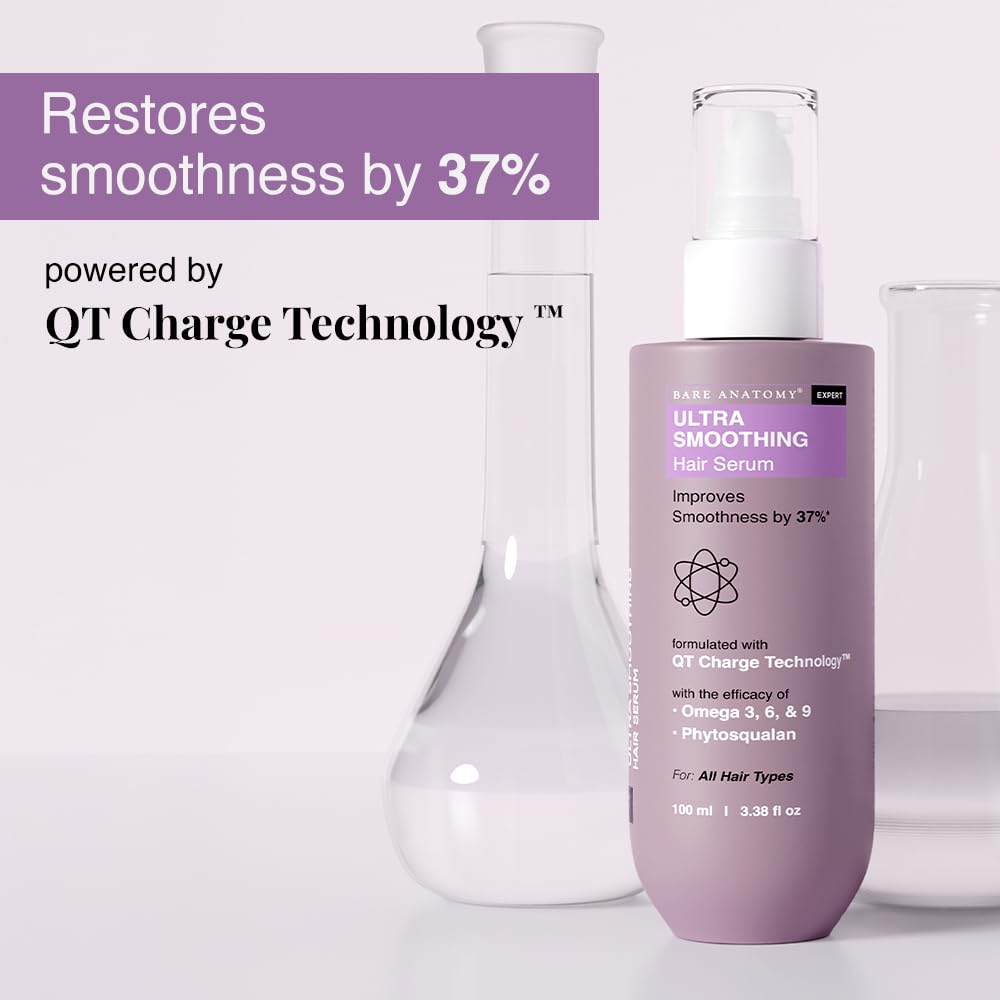 Bare Anatomy Suero: aplicación en manos para peinado y control del frizz.