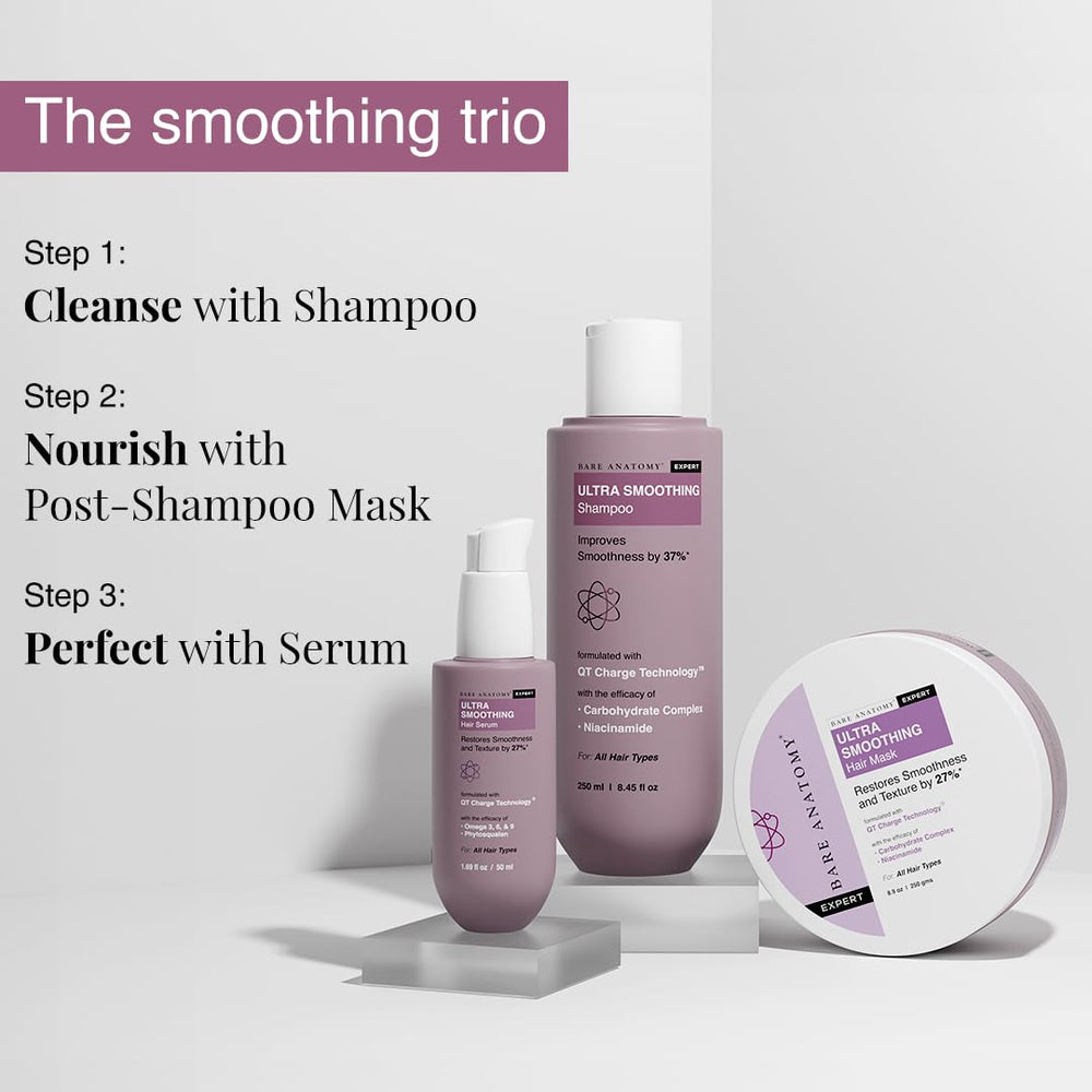 Bare Anatomy Champú Ultra Alisador uso diario para cabello encrespado.