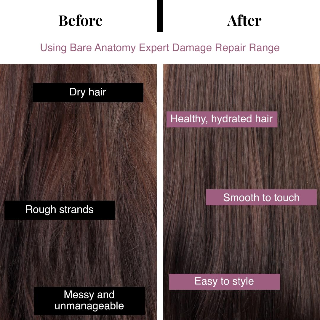 Bare Anatomy Champú Ultra Alisador protege contra humedad y calor.